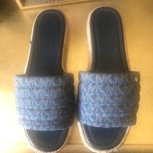 MICHAEL Michael Kors Blue Quilted Sandals